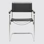 2x Thonet Freischwinger S 33 Leder Schwarz 7