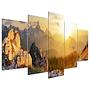 Wall art Greeting the Sun Canvas Multicolored 0