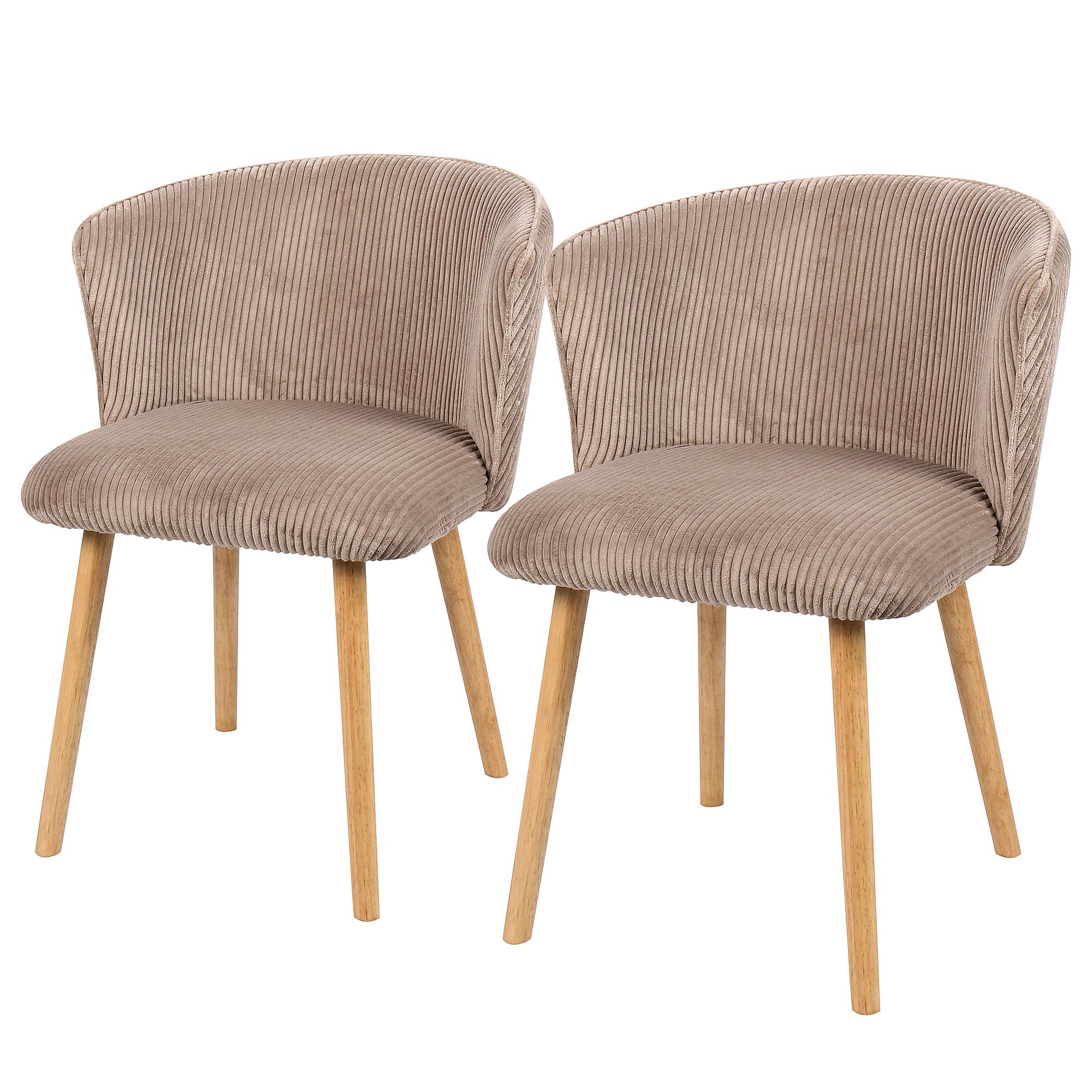 2x Kytterne Dining Chair Brown 0