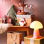 FUNGI TOWN Table lamp Frosted glass Pink 1