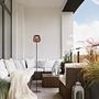 Askia LED floor lamp iron 1-light 2