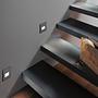 LED Recessed Light Edge Quadro Plastic Black 3
