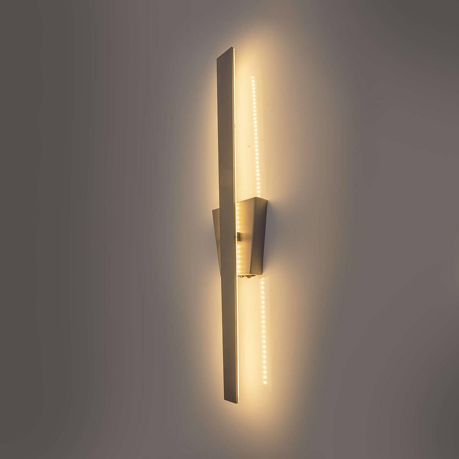 Trevor Wall Light Aluminum Acrylic Glass Silver 2