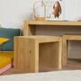 Kinderhocker Montessori aus Tannenholz Helle Holzoptik 0
