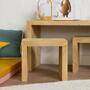 Kinderhocker Montessori aus Tannenholz Helle Holzoptik 2