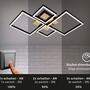 LED ceiling light in frame shape wood look II 3