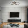 LED ceiling light in frame shape wood look II 5