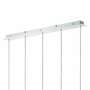 LED-Pendelleuchte 5-flammig Glas Metall Mehrfarbig 2