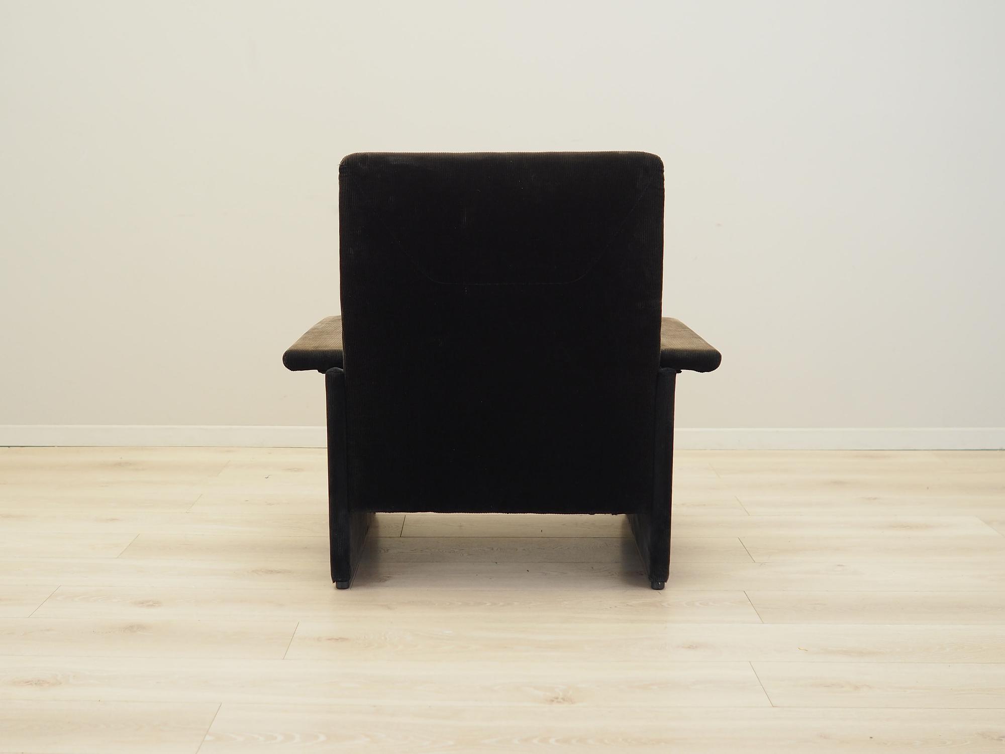 Armchair Cord Brown 1970s 5