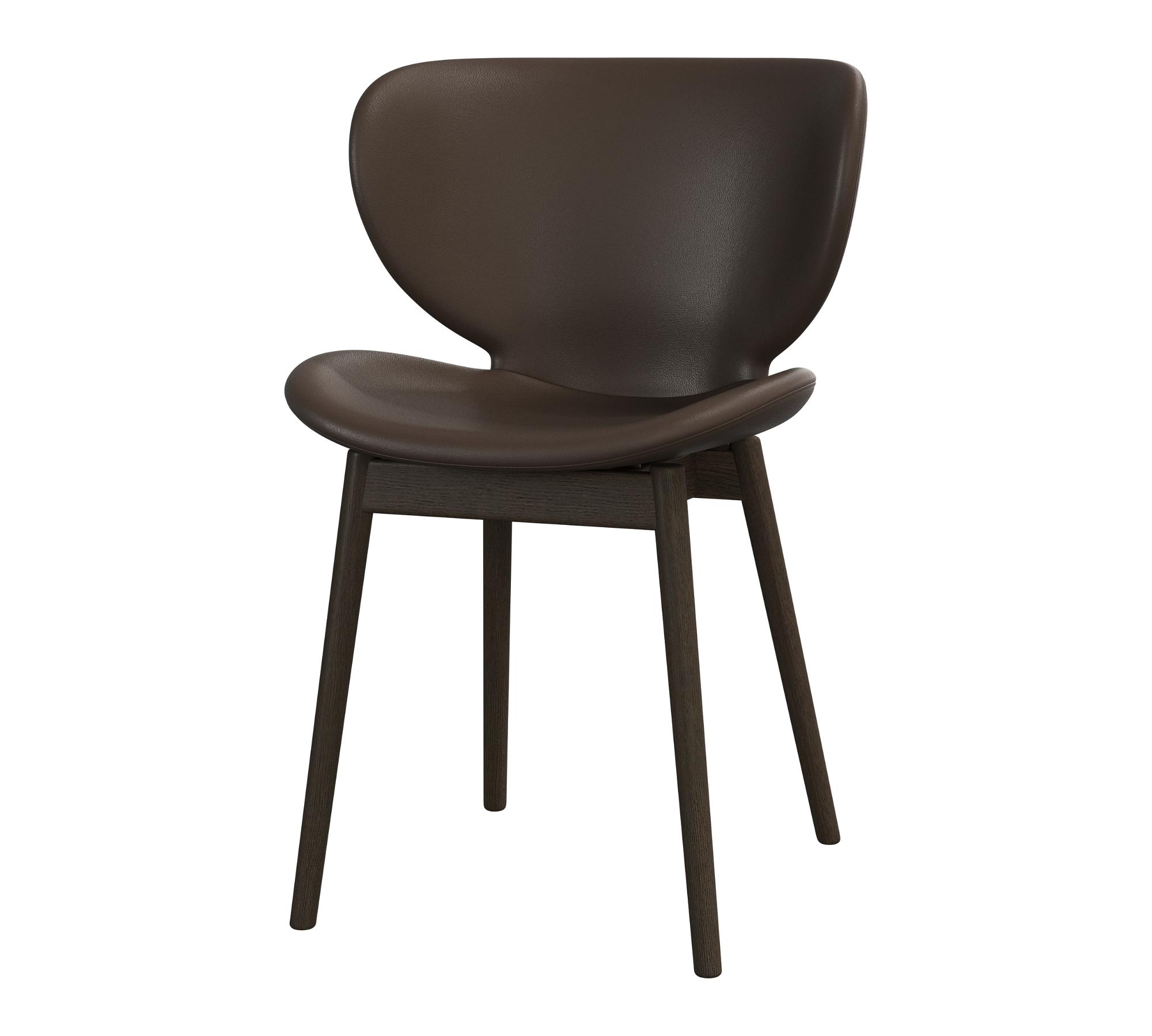 Hamilton Dining Chair Leather Oak Wood Brown 0