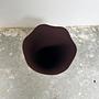 Wavy Vase Metall Braun 2