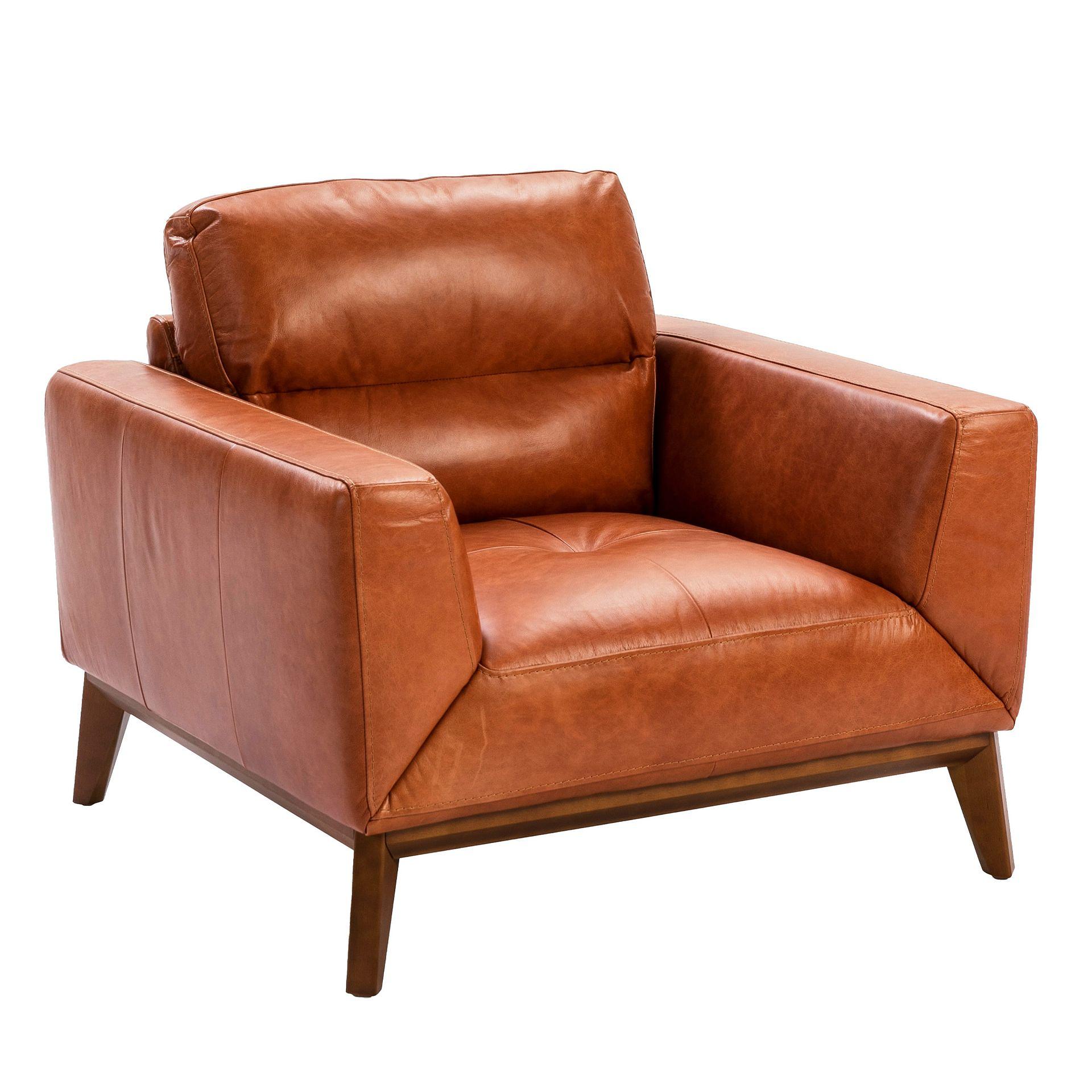 Sessel Leder Braun 1