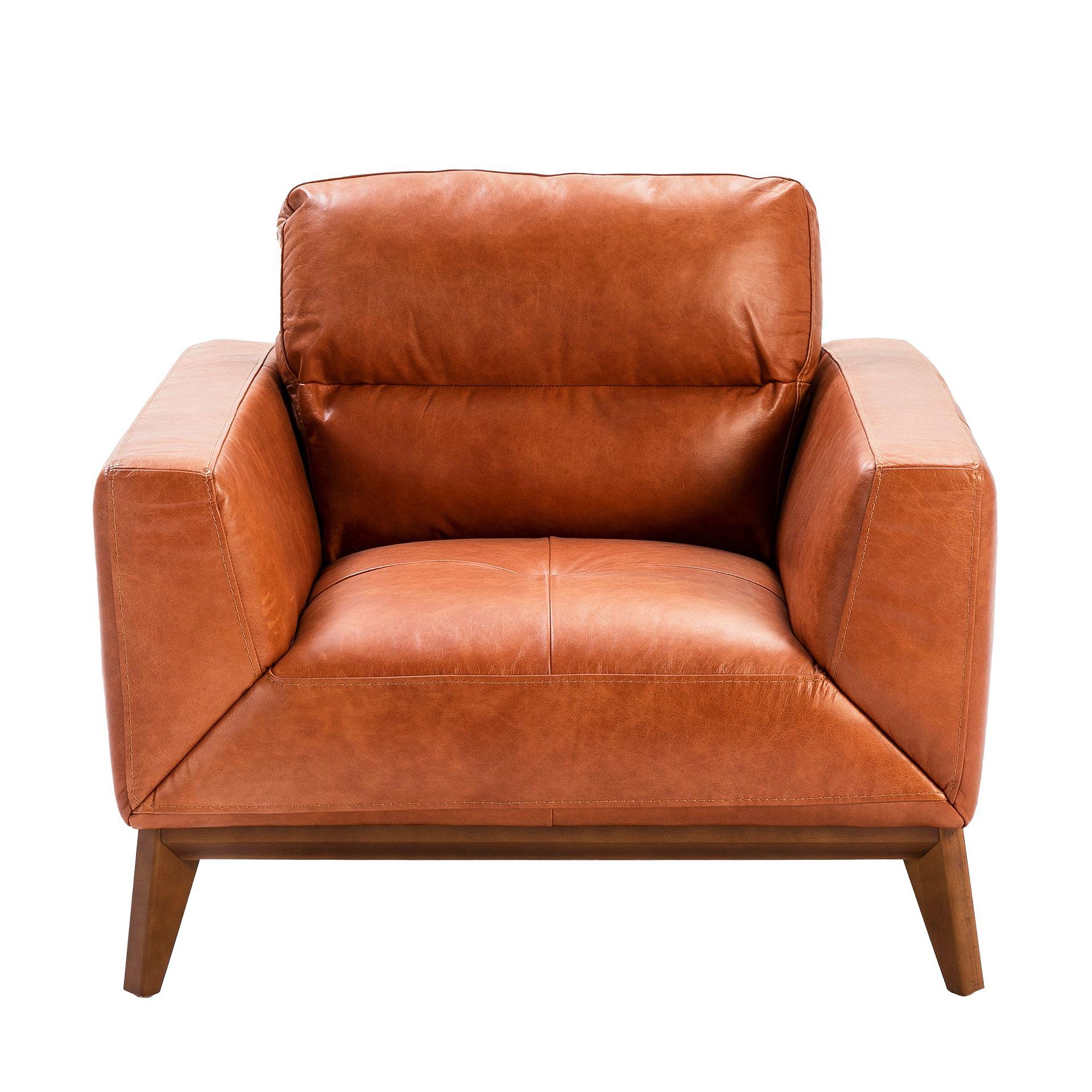 Sessel Leder Braun 5