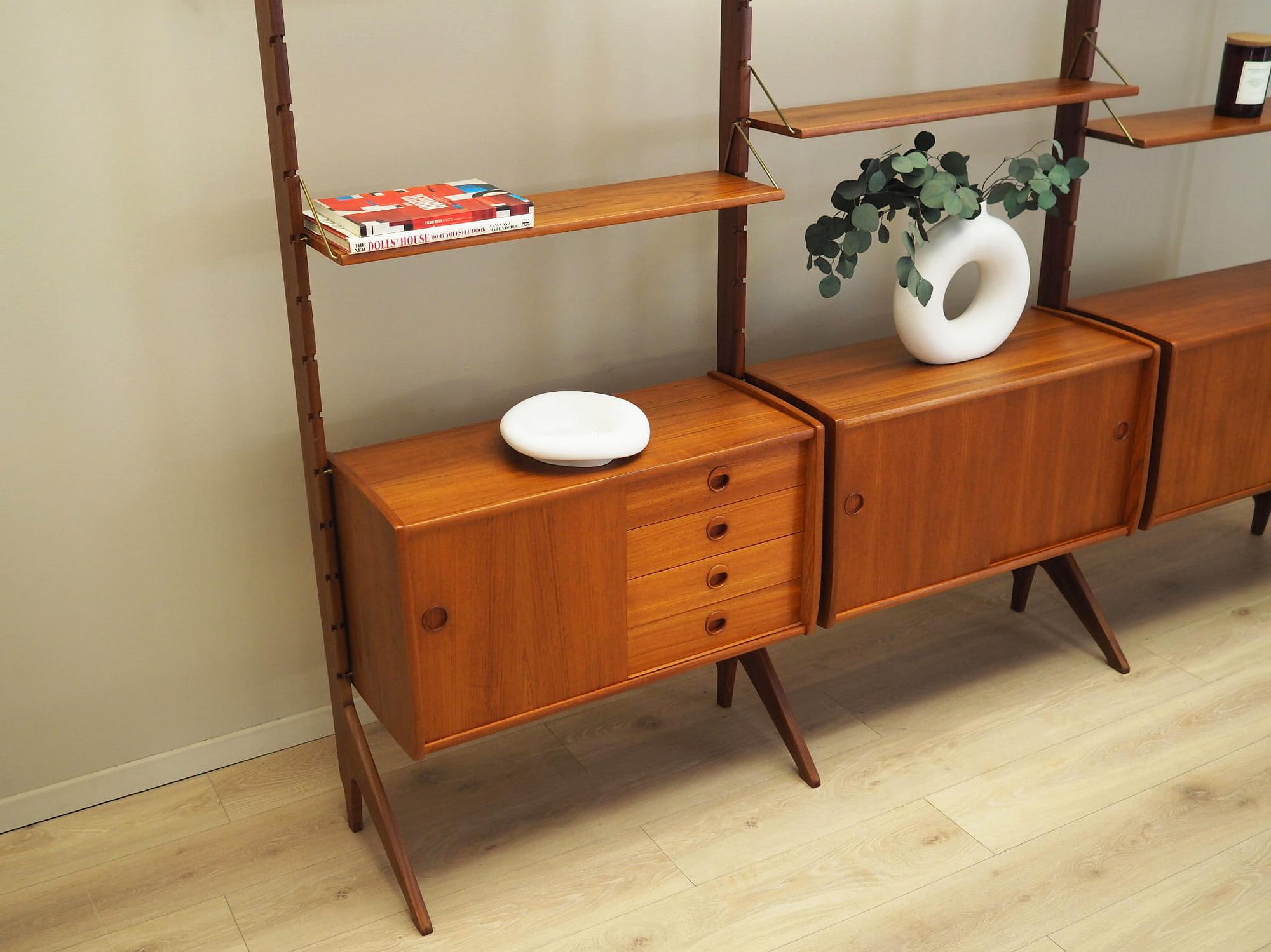 Wall shelf Teak wood 1960s 4