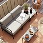 Hadley Outdoor Corner Module Sesame 6