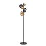 Popsicle LED floor lamp smoked glass iron 7-flame 0
