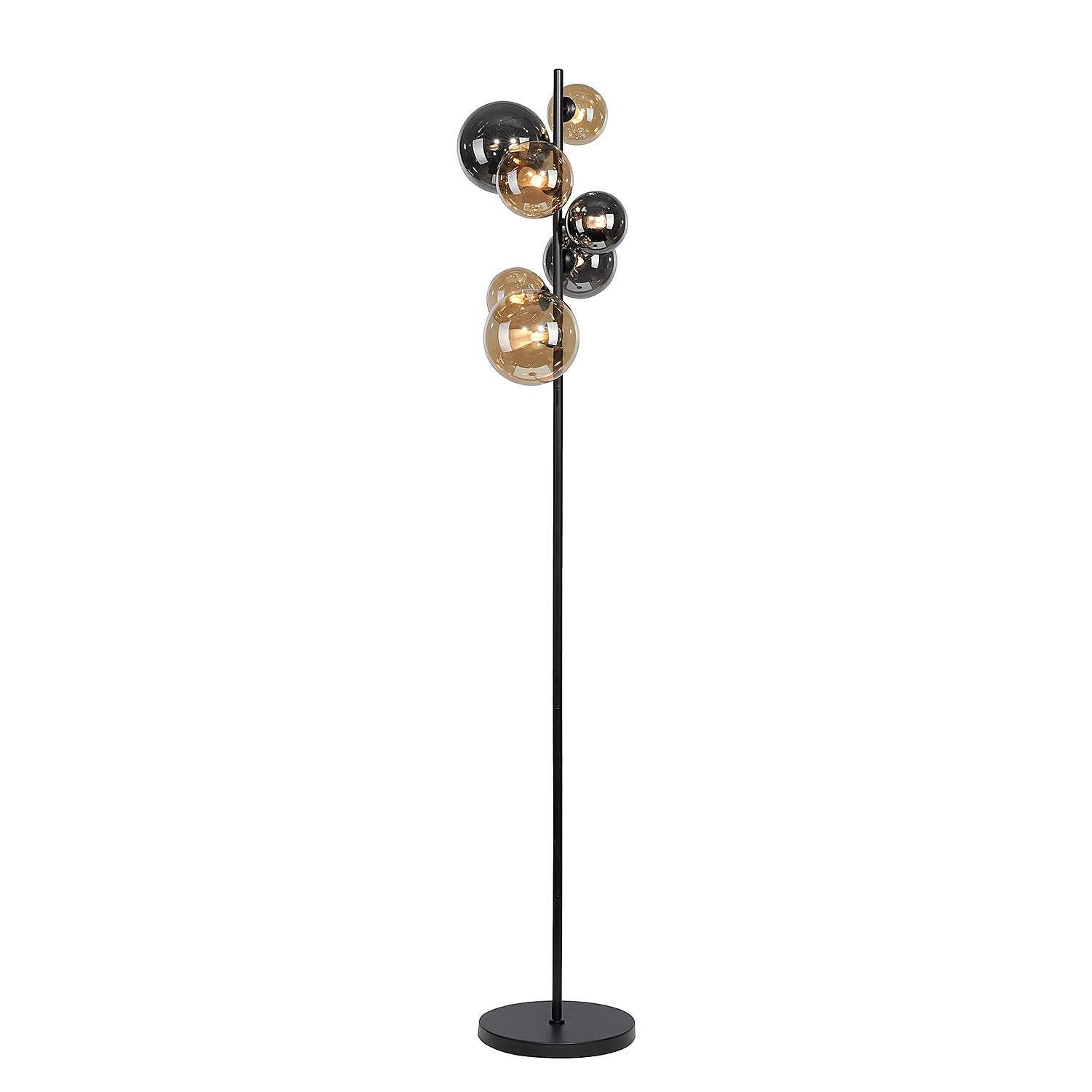 Popsicle LED floor lamp smoked glass iron 7-flame 0