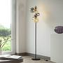 Popsicle LED floor lamp smoked glass iron 7-flame 1