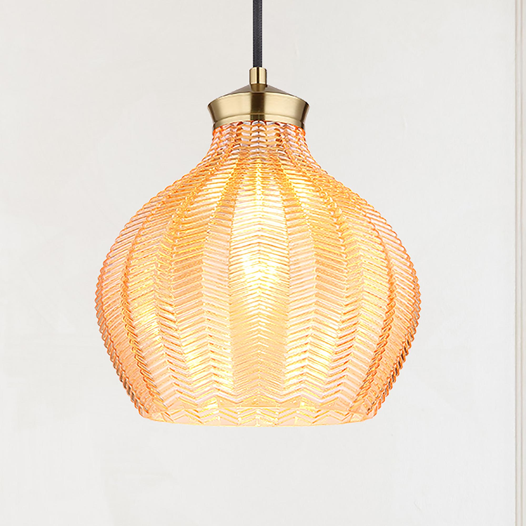 Jessica Type C Pendant Lamp Colored Glass Iron 1-light 0