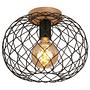 Winki Ceiling Light Iron Rubber Tree 1-Light 0