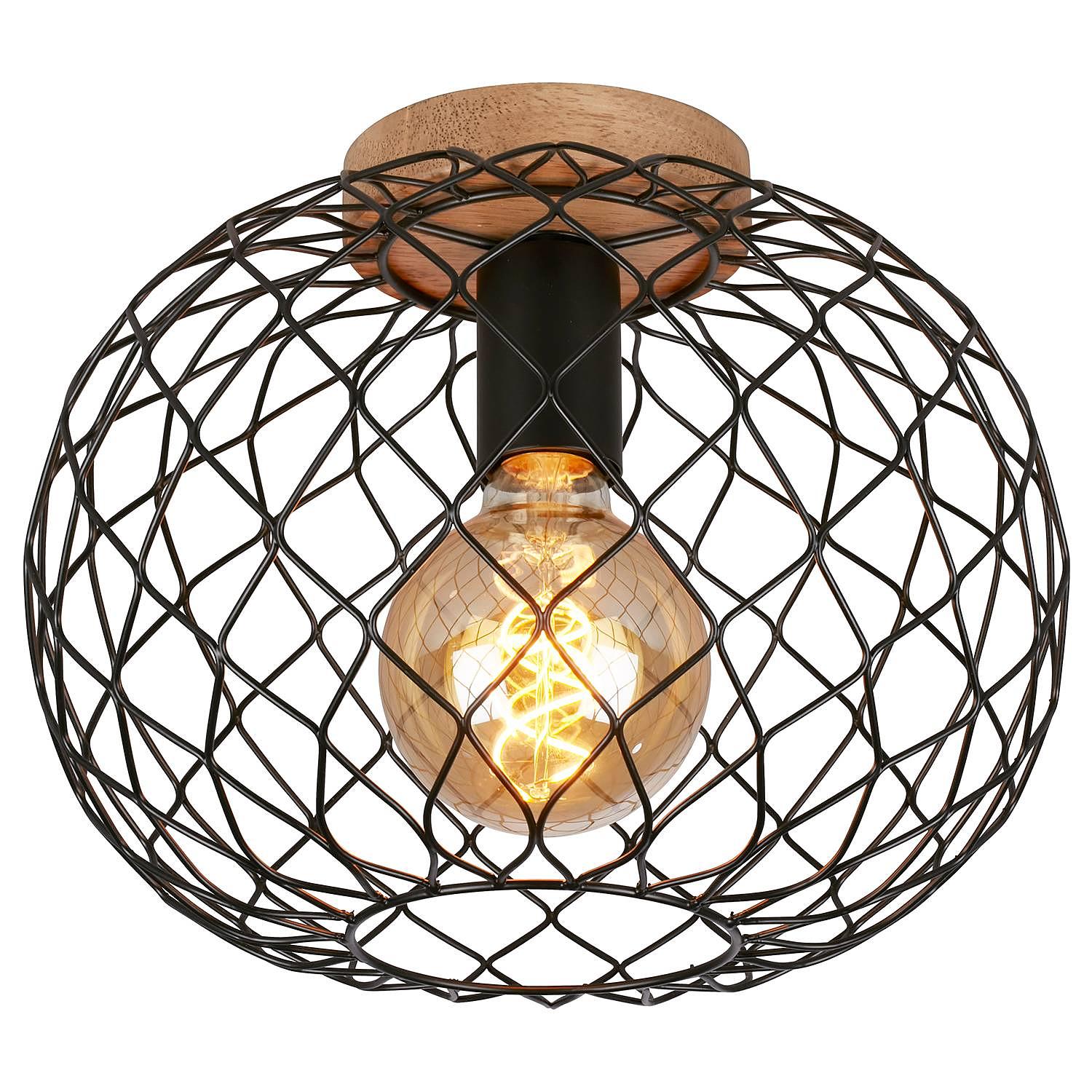 Winki Ceiling Light Iron Rubber Tree 1-Light 0