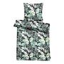 Mako-Satin-Bedding Eden Green 135x200 + Pillow 80x80 0