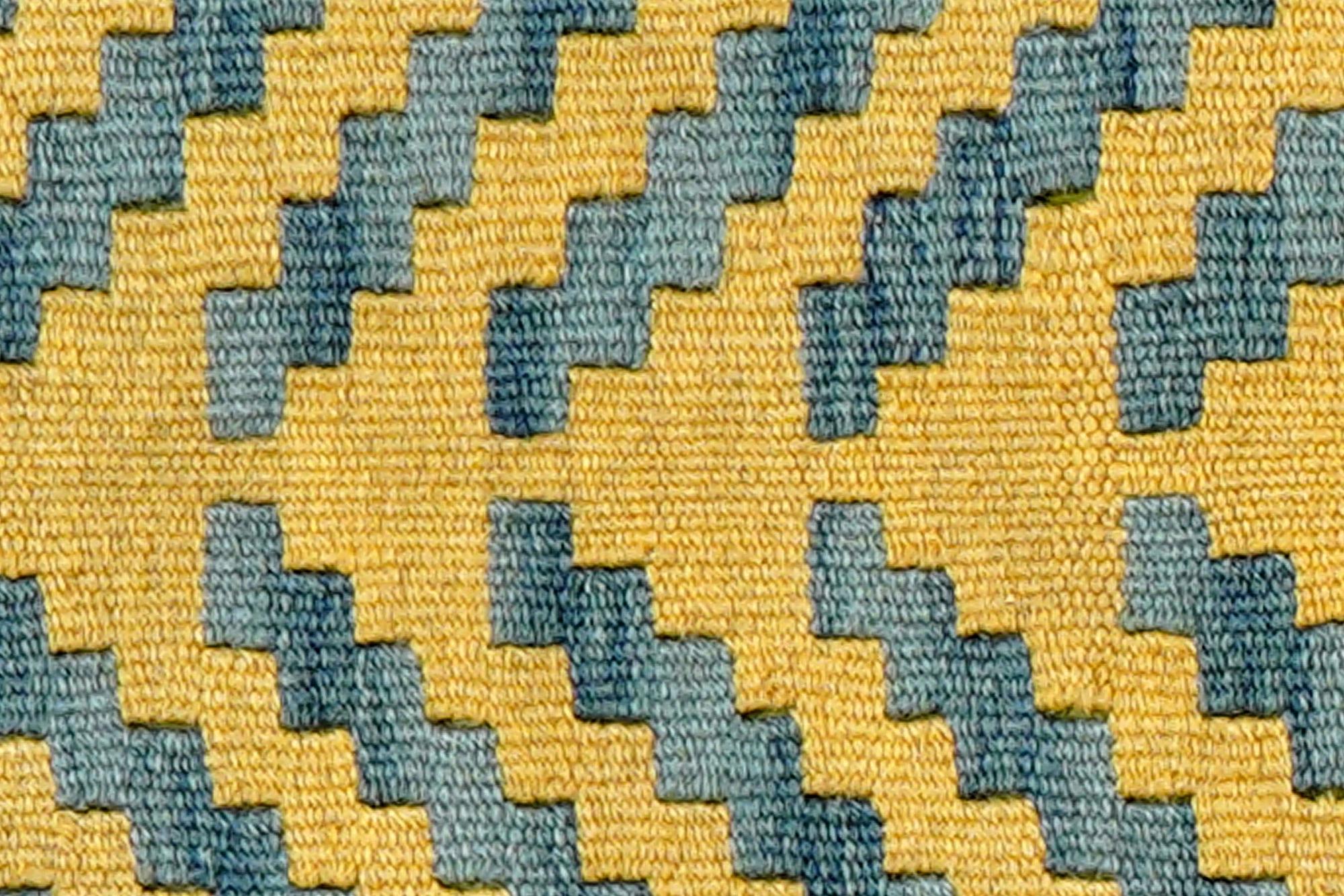 Kilim Gashgai Teppich Wolle Blau 3