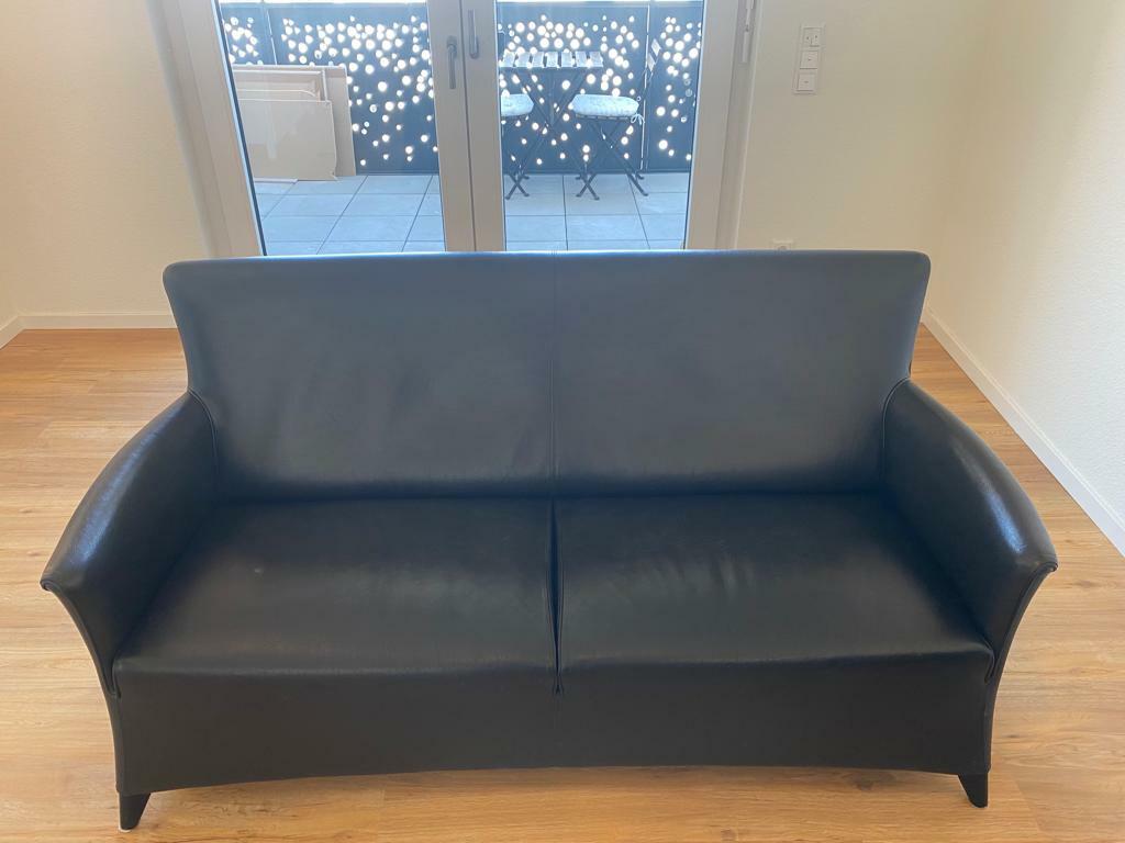Alta Sofa Leder Schwarz 1