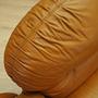 Sofa Leather Brown 1960s 8