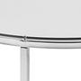 Beistelltisch Kilchis Glas / Metall Chrom 4