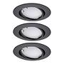 LED recessed light Coin RGBW Metal Black 1-light 3