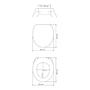 WC-Sitz Exclusive Nr. 10 Edelstahl / Duroplas Weiß 3