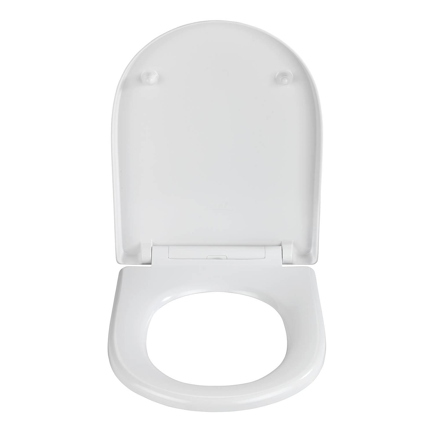 WC-Sitz Exclusive Nr. 10 Edelstahl / Duroplas Weiß 1