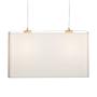 Pendant light Cadre 2-light Oak/Textile 0