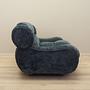 2-seater sofa velvet blue 1970s 7