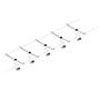 Salt II LED Ceiling Light Aluminum Polycarbonate 5-light 1