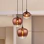 Maxy Typ B Pendelleuchte Farbglas Eisen 3-flammig 0