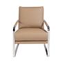 Armchair Faux Leather Grey 5