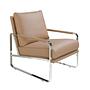 Armchair Faux Leather Grey 1