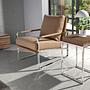 Armchair Faux Leather Grey 4
