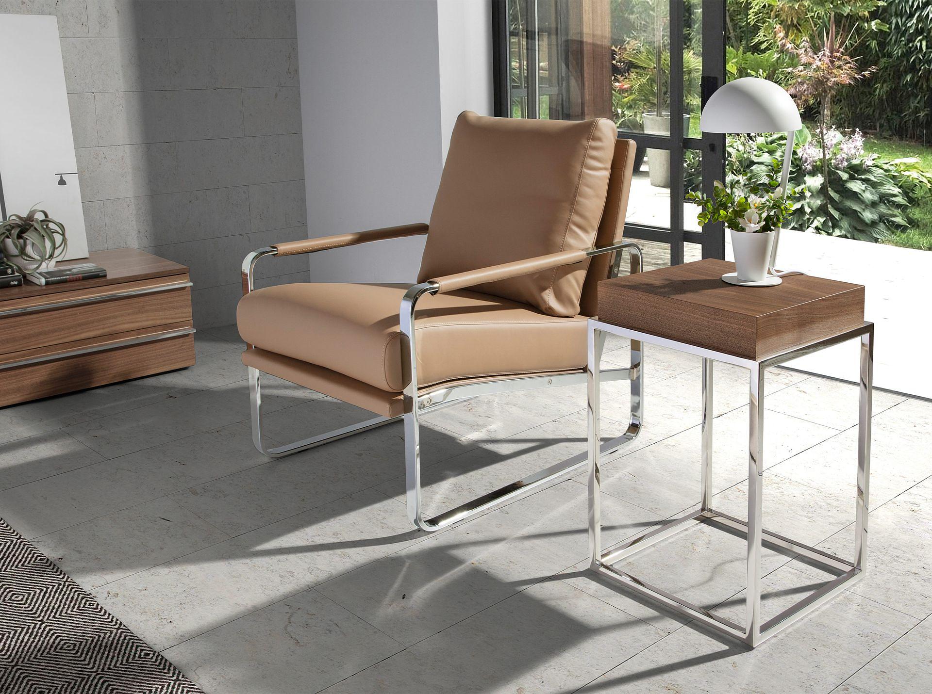 Armchair Faux Leather Grey 4