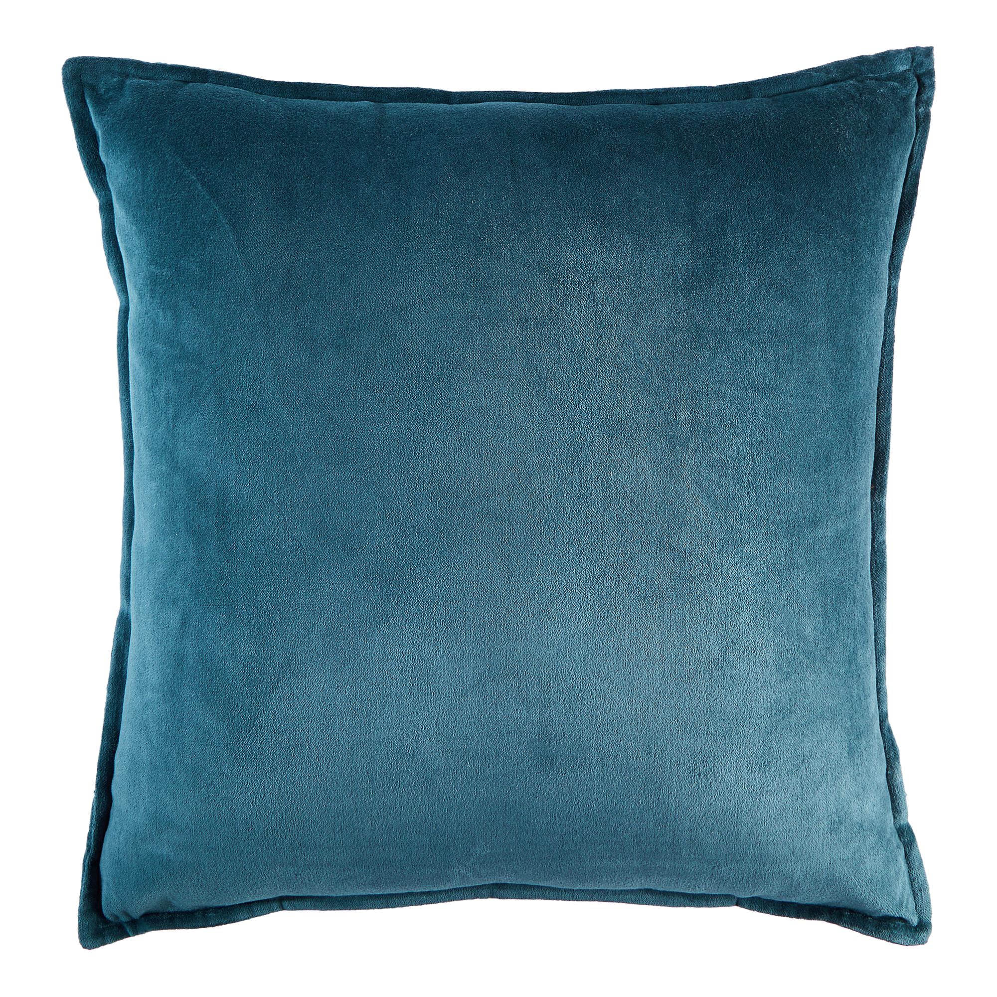 Pillow Velvet Cotton Blue 45x45 cm 0