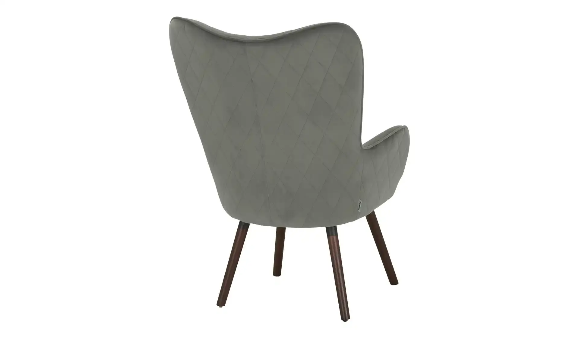 Bridget Sessel Samt Massivholz Violett 3