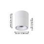 LED ceiling light Bohoyo, Polycarbonate, White 4