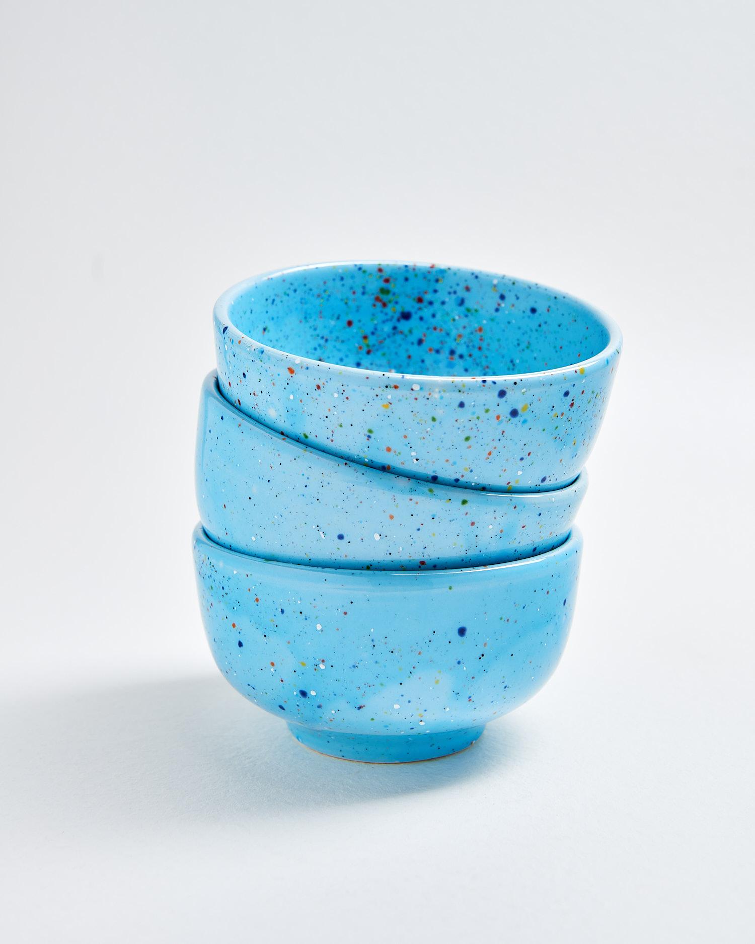 2x Party Mini Mini Bowl Ceramic Blue 1