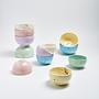 2x Party Mini Mini Bowl Ceramic Blue 2