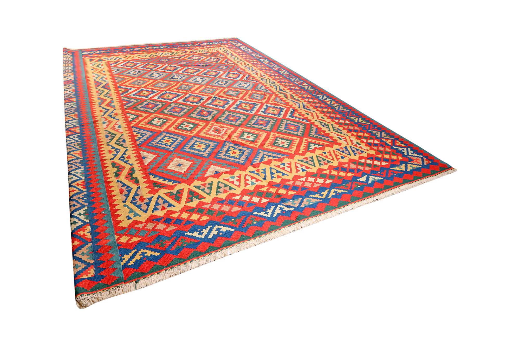 Kilim Gashgai Teppich Mehrfarbig 3
