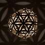 SOLAR Pendant Lamp Wood Natural 6