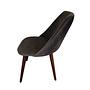 2x Lule Dining Chair Walnut Wood Velvet Anthracite 5