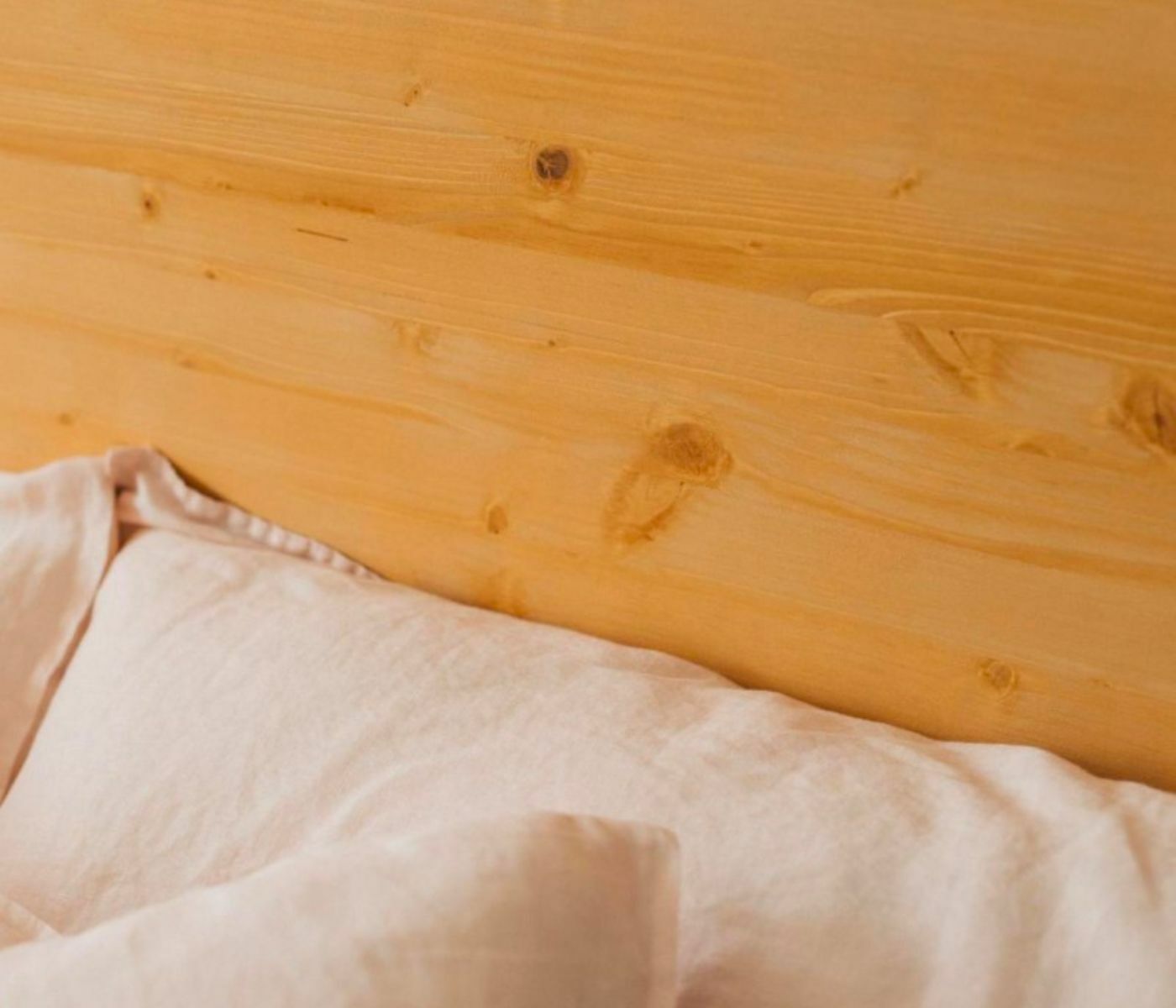 Bettkopfteil Massivholz Helle Holzoptik 1